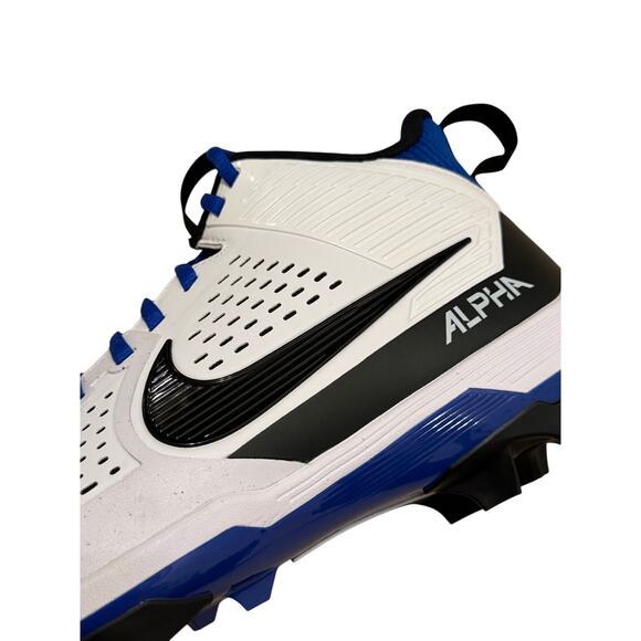 NEW Size 11 Nike Alpha Menace Strong Men\'s Football Cleats II5139-101 White Blue main image 10